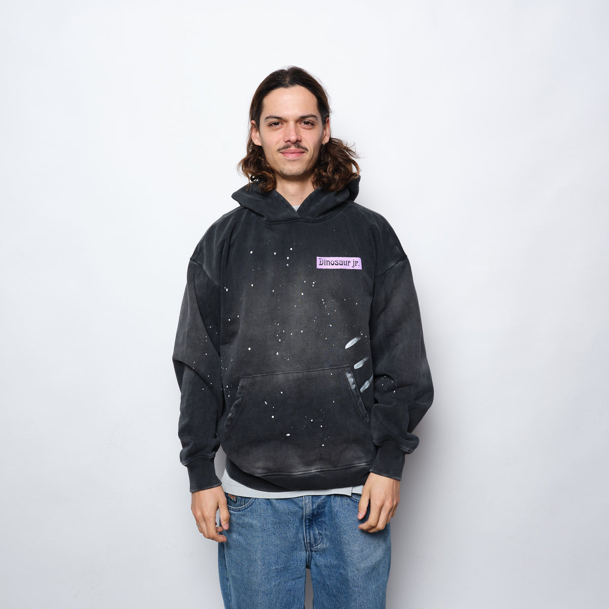 Dinosaur Jr x Color Bars Weirdness Hoodie Potassium Black