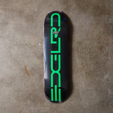 EDGLRD Skateboards - Tech Script Black Green Deck