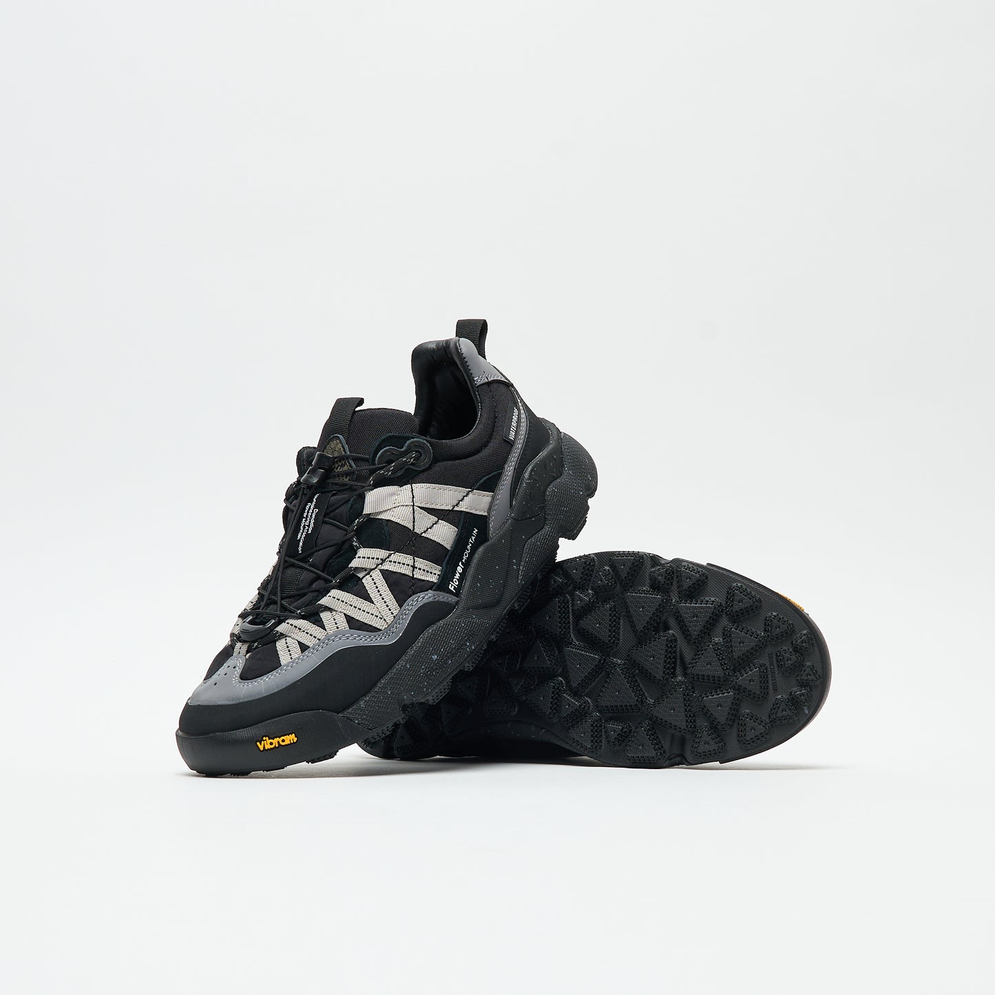 Flower Mountain - Iwano 2 Uni Suede/Nylon (Black/Anthracite/Acciaio)