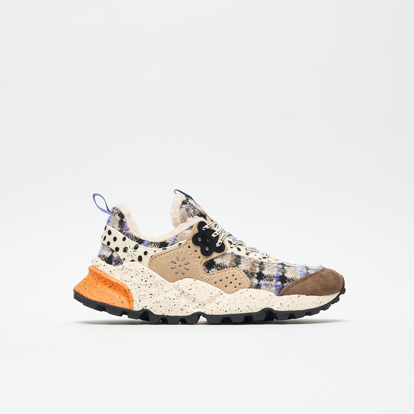 Flower Mountain - Kotetsu Woman Suede/Woolen Knitting/Insole Shearling (Dark Grey)