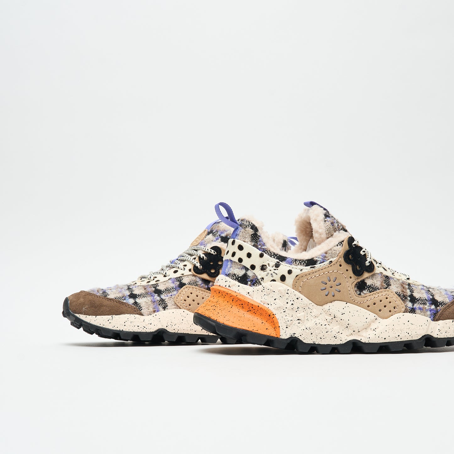Flower Mountain - Kotetsu Woman Suede/Woolen Knitting/Insole Shearling (Dark Grey)
