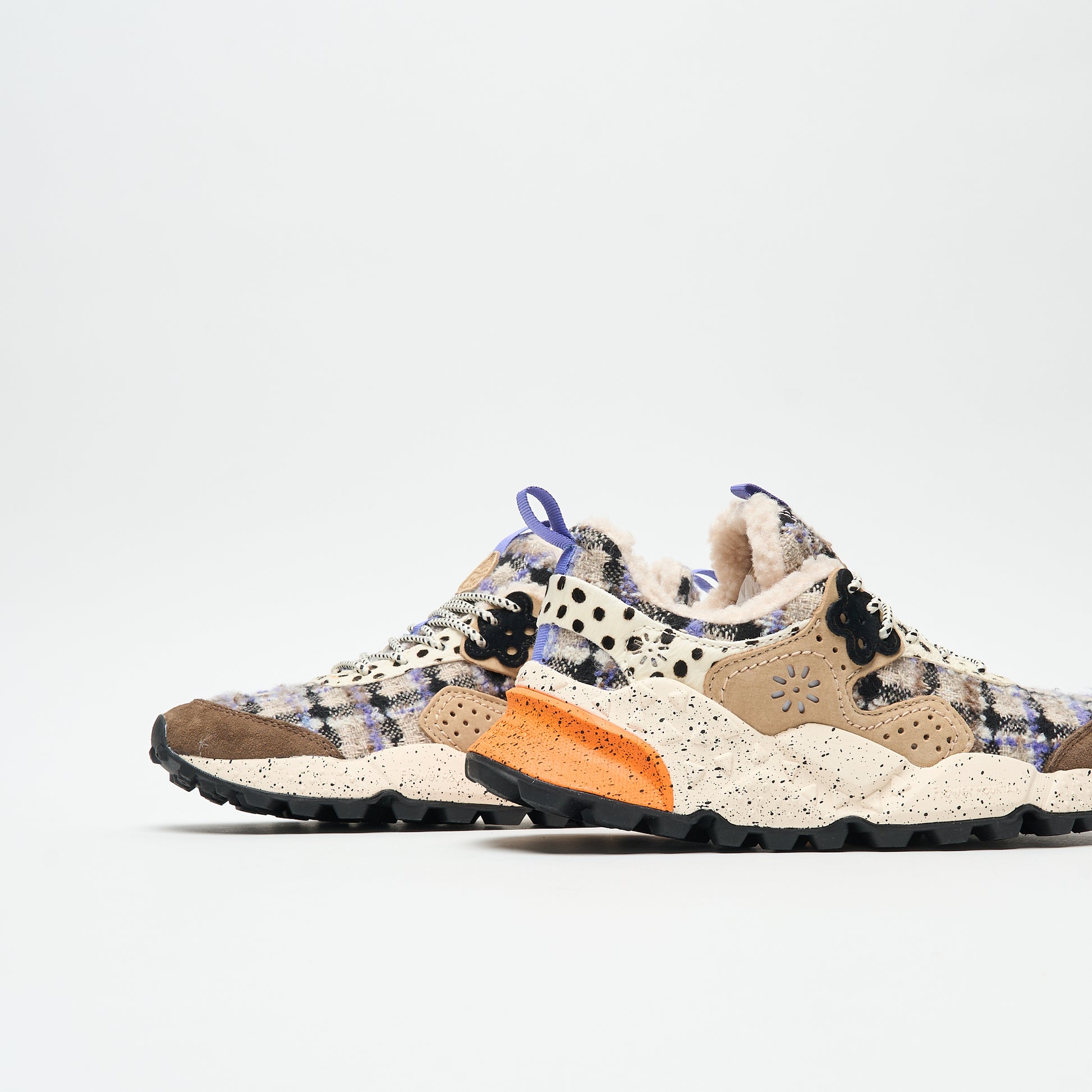 Flower Mountain - Kotetsu Woman Suede/Woolen Knitting/Insole Shearling (Dark Grey)