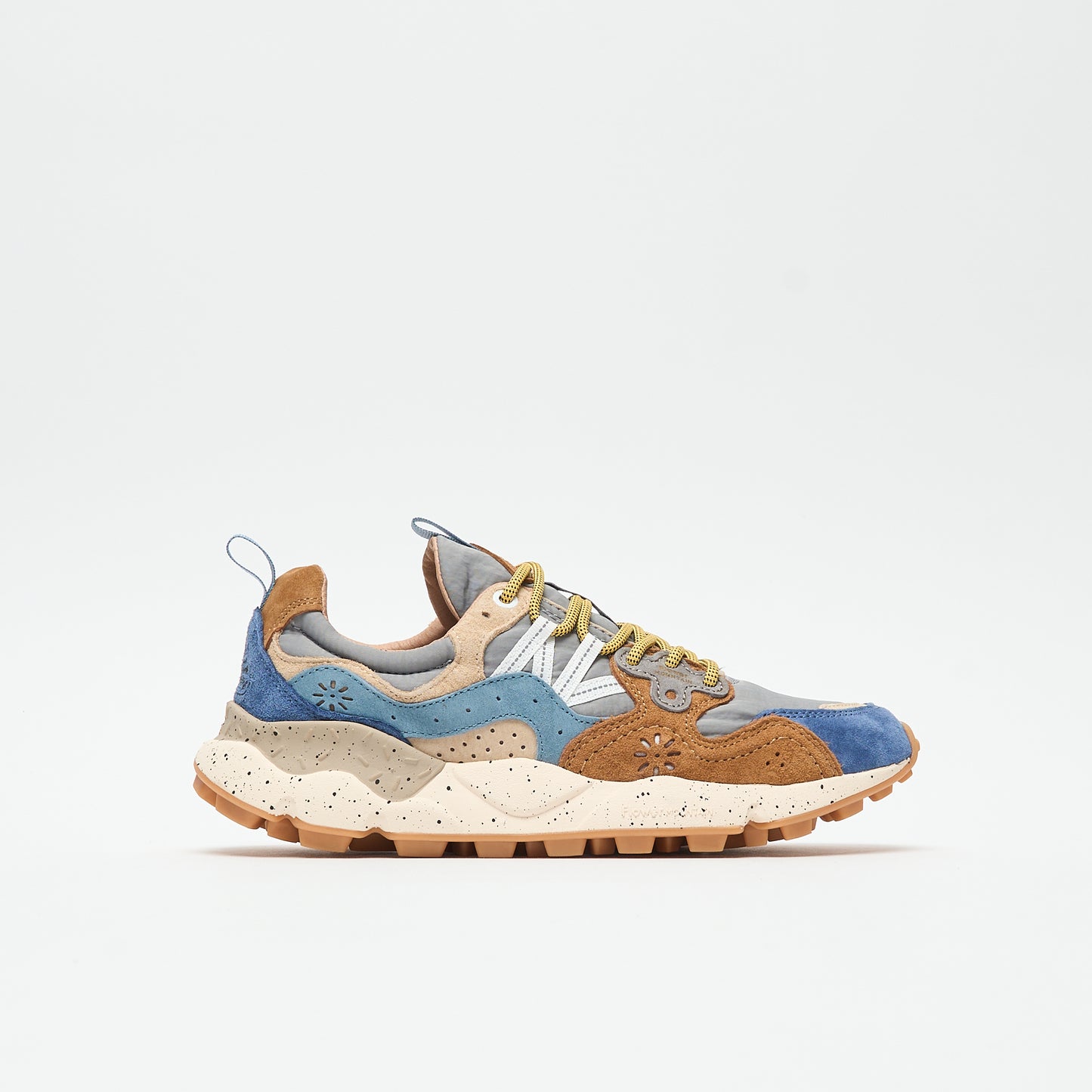 Flower Mountain - Yamano 3 Man Suede Nylon (Brown Deep/Petrol Light Blue)