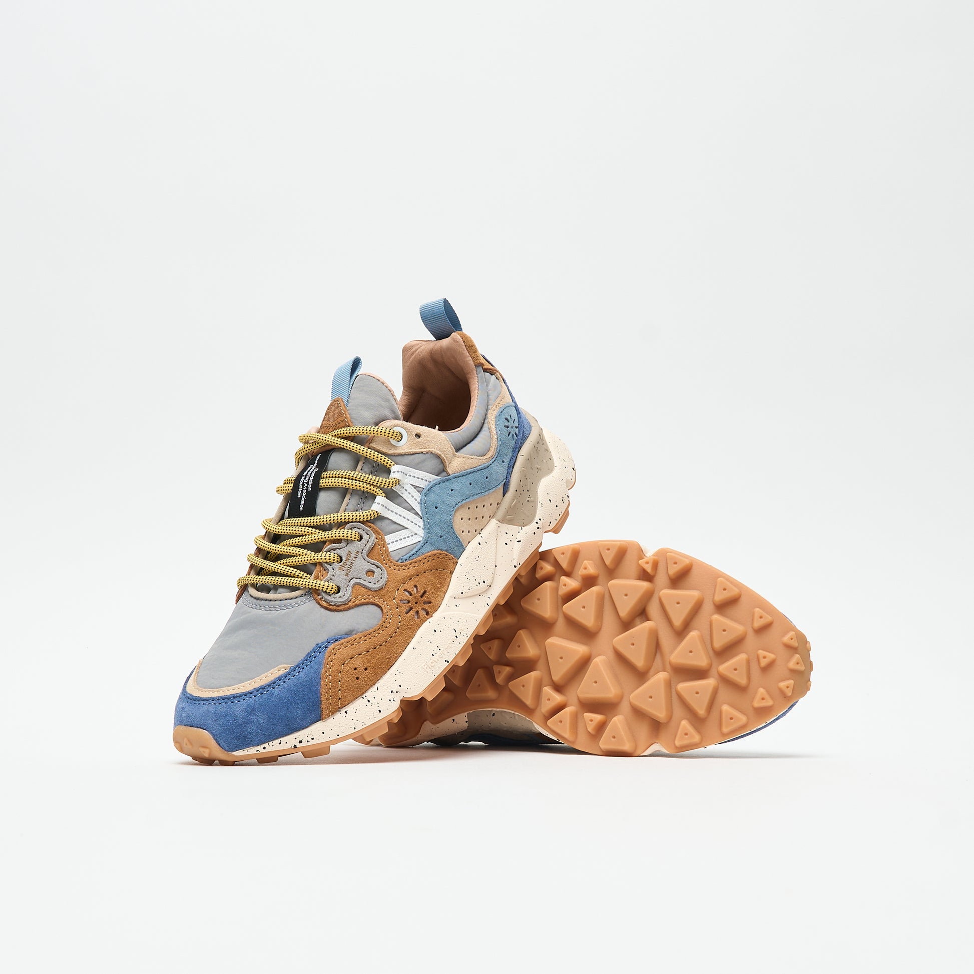 Flower Mountain - Yamano 3 Man Suede Nylon (Brown Deep/Petrol Light Blue)