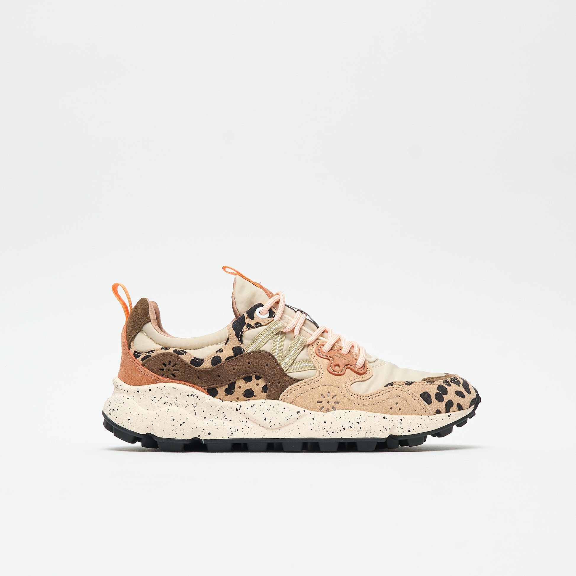 Flower Mountain - Yamano 3 Uni Suede/Print/Nylon (Beige/Milk/Light Brown)
