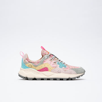 Flower Mountain - Yamano 3 Woman Suede/Nylon (Leopard Sage/Pink-Yellow)
