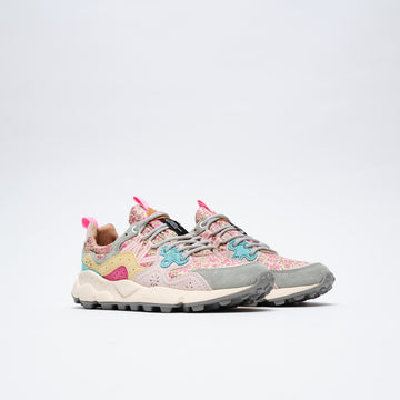Flower Mountain - Yamano 3 Woman Suede/Nylon (Leopard Sage/Pink-Yellow)