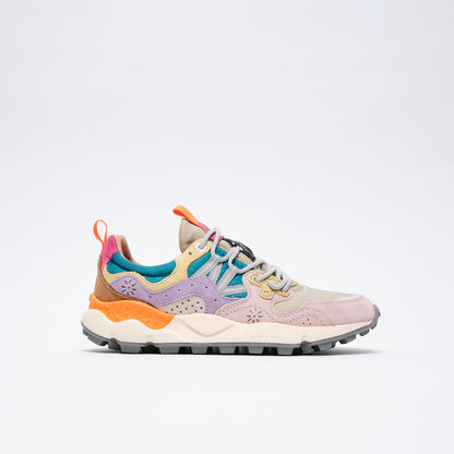 Flower Mountain - Yamano 3 Woman Suede / Nylon (Light Pink-Lilac-Petrol)