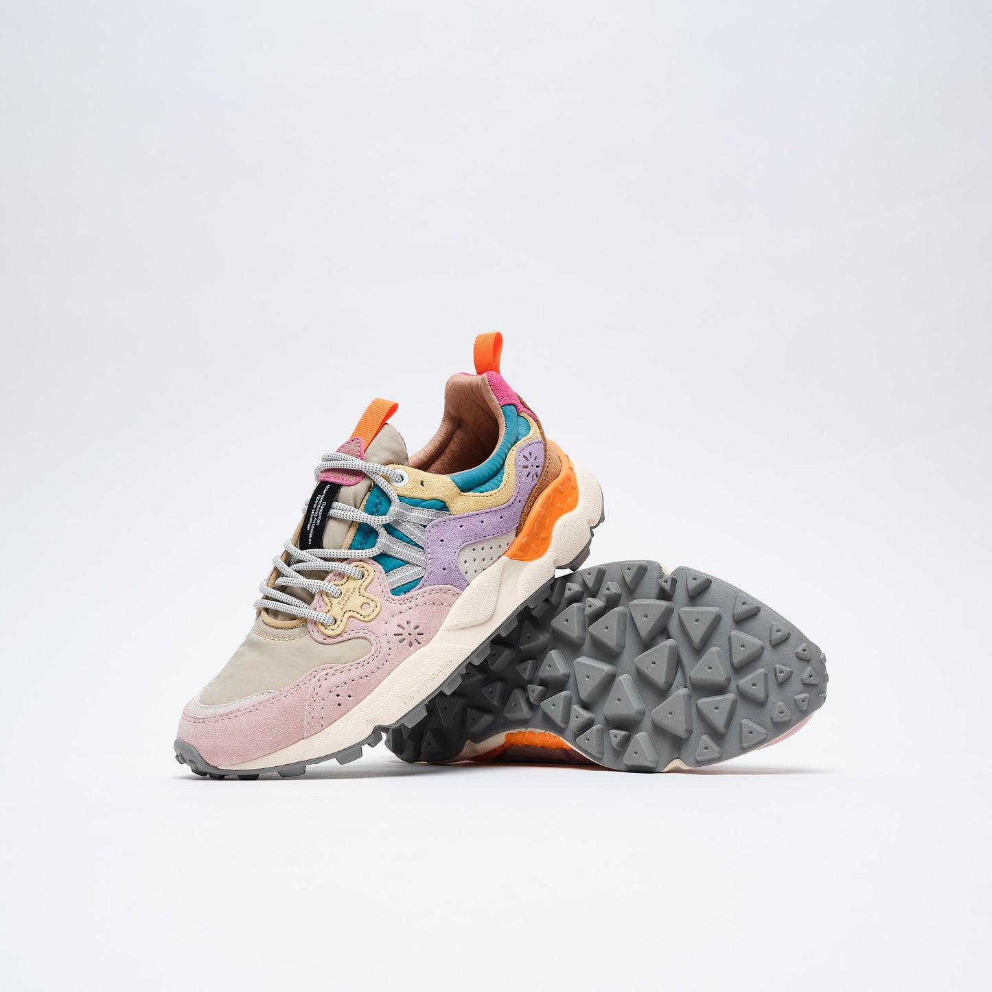 Flower Mountain - Yamano 3 Woman Suede / Nylon (Light Pink-Lilac-Petrol)