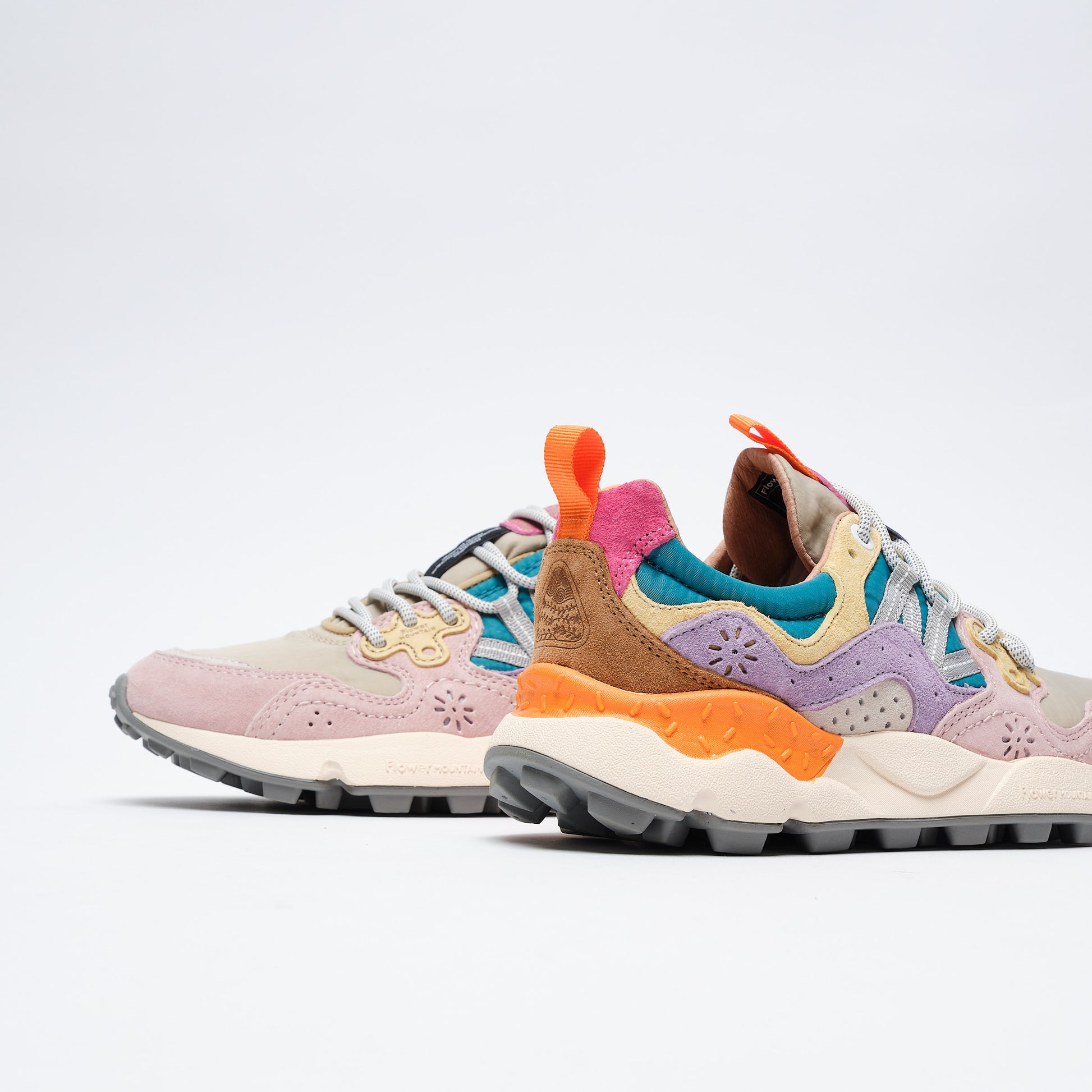 Flower Mountain - Yamano 3 Woman Suede / Nylon (Light Pink-Lilac-Petrol)