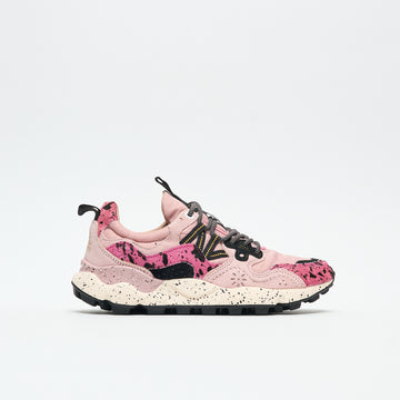Flower Mountain - Yamano 3 Woman Suede/Pony Hair/Nylon (Coral Rose/Black)