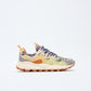 Flower Mountain - Yamano 3 Women Suede/Print Cotton Flower (Grey/Green)