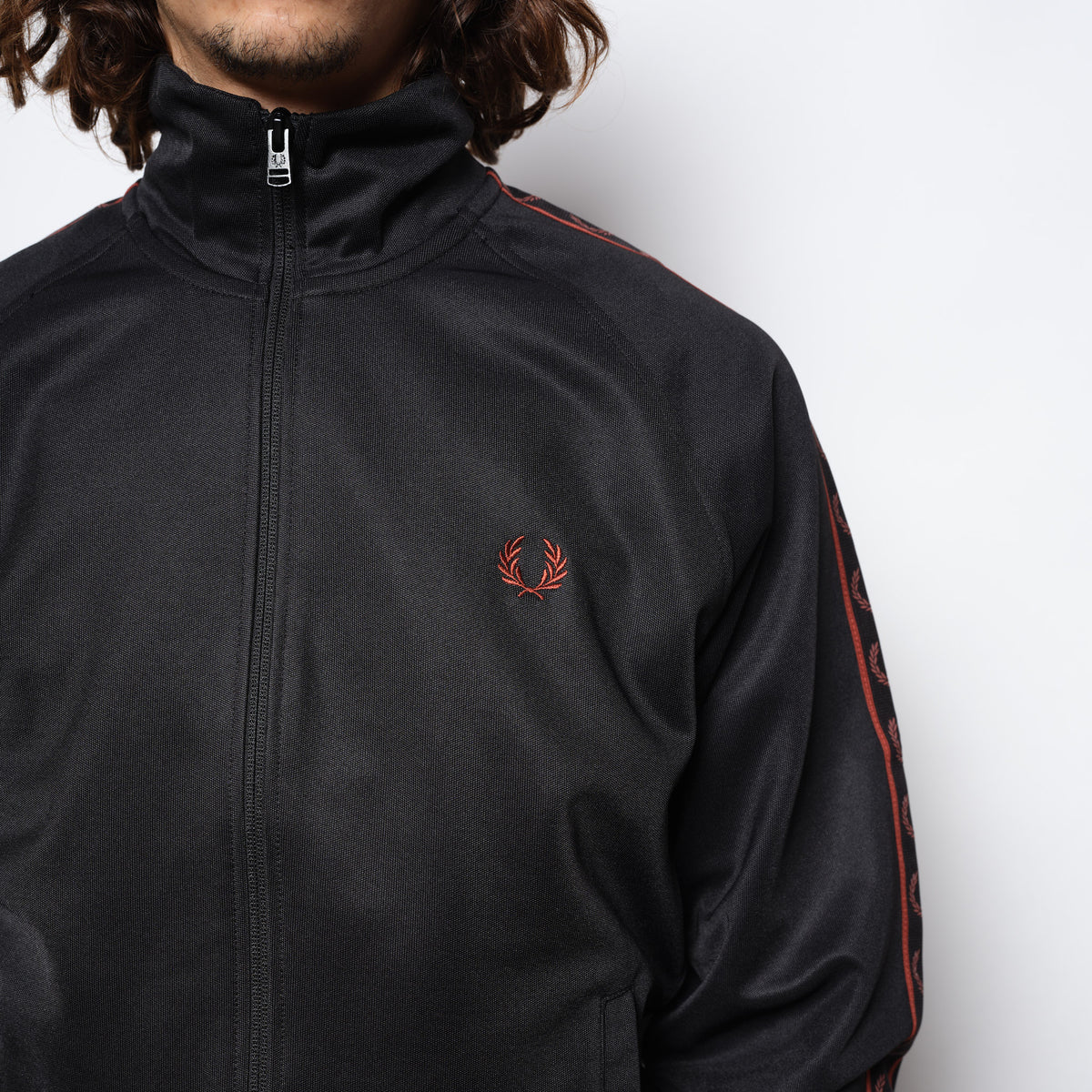 Fred Perry - Contrast Tape Track Jacket Black