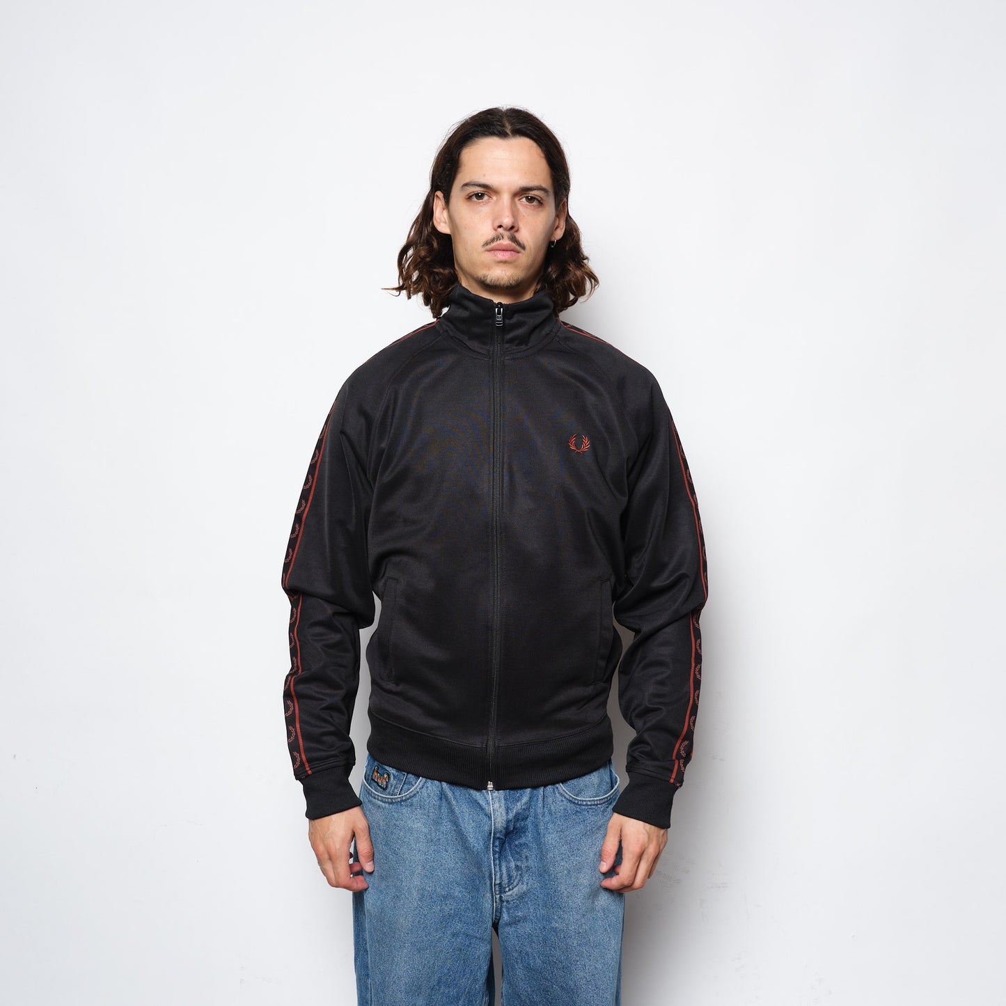 Fred Perry - Contrast Tape Track Jacket Black