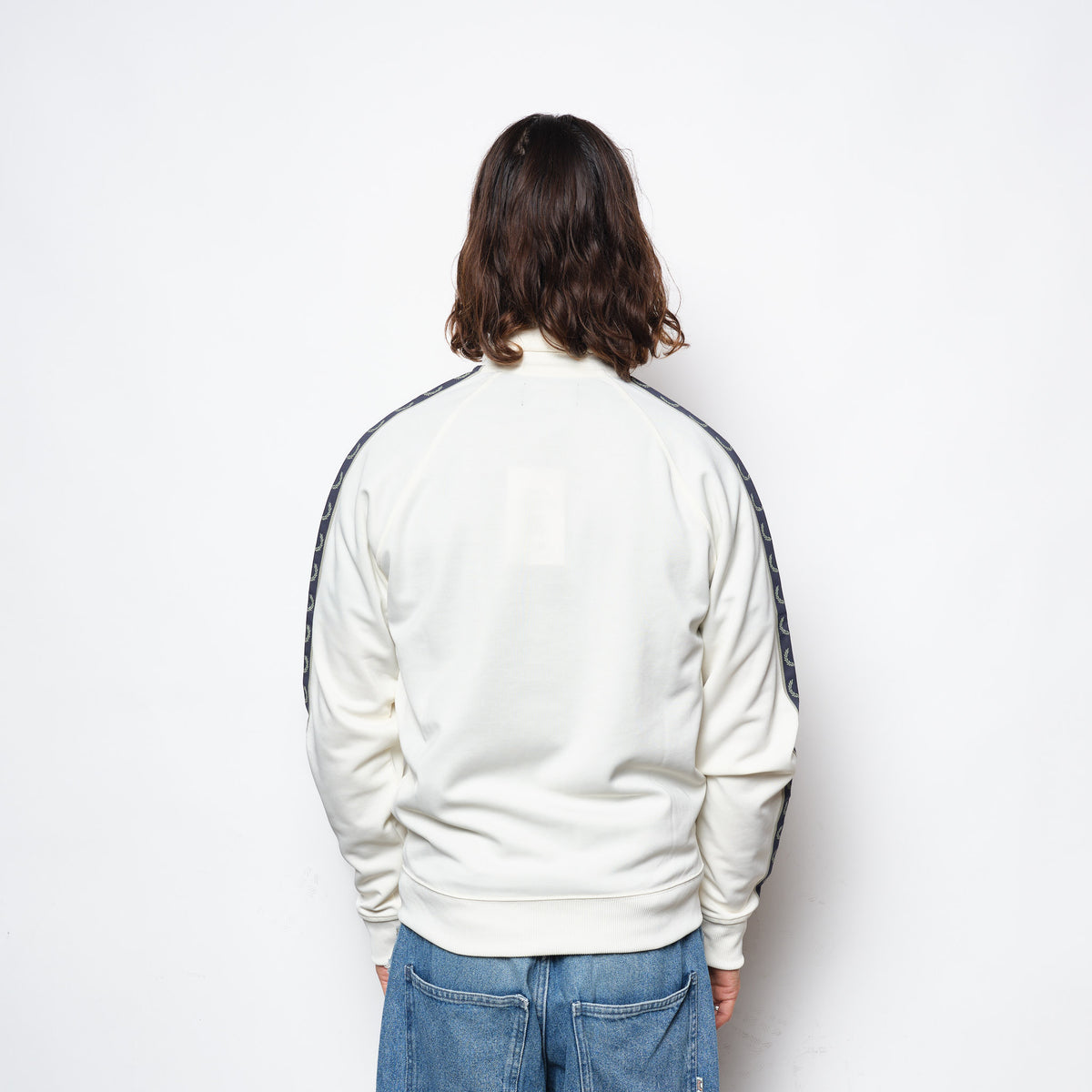 Fred Perry - Contrast Tape Track Jacket Ecru