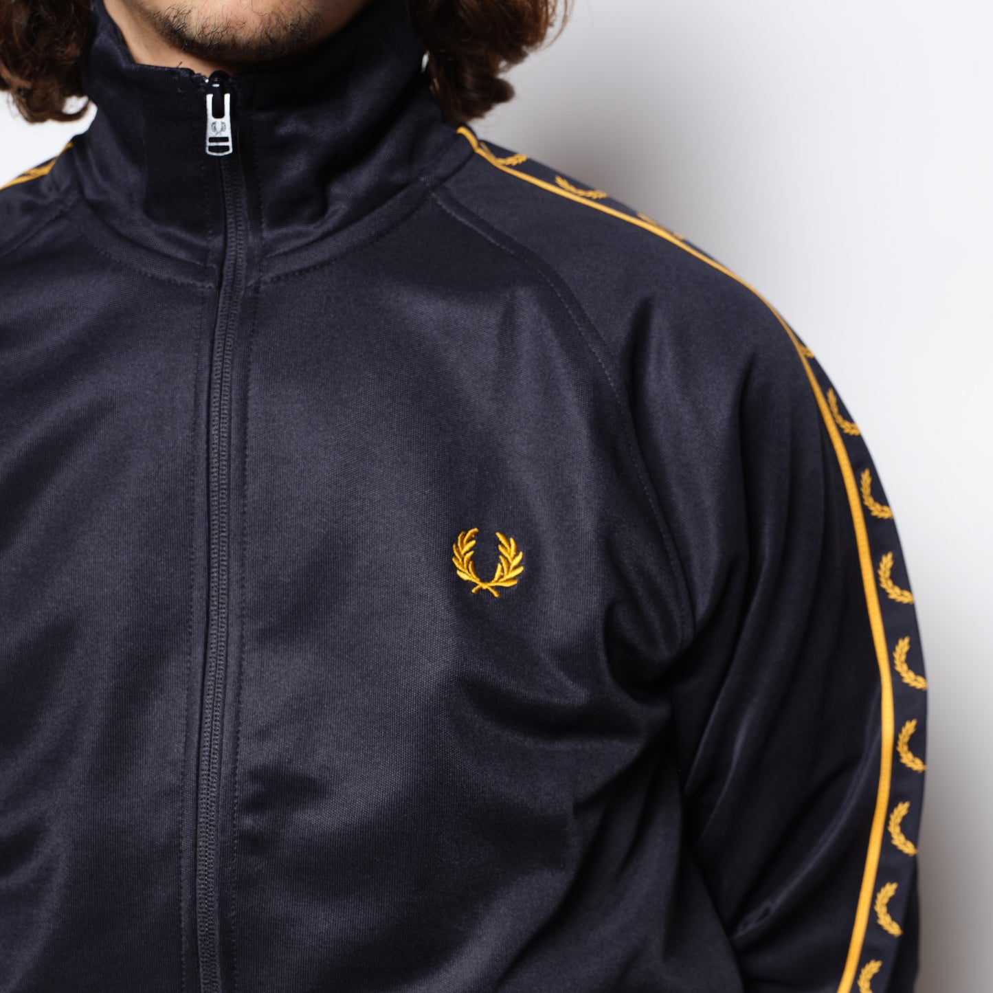 Fred Perry - Contrast Tape Track Jacket Navy