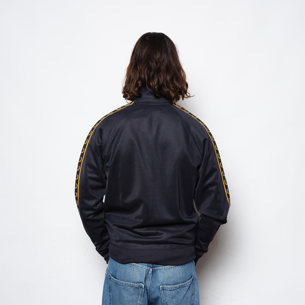 Fred Perry - Contrast Tape Track Jacket Navy