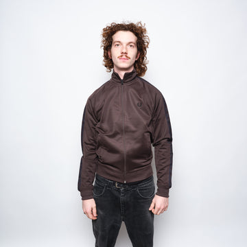Fred Perry - Contrast Tape Track Jacket Rich Brown