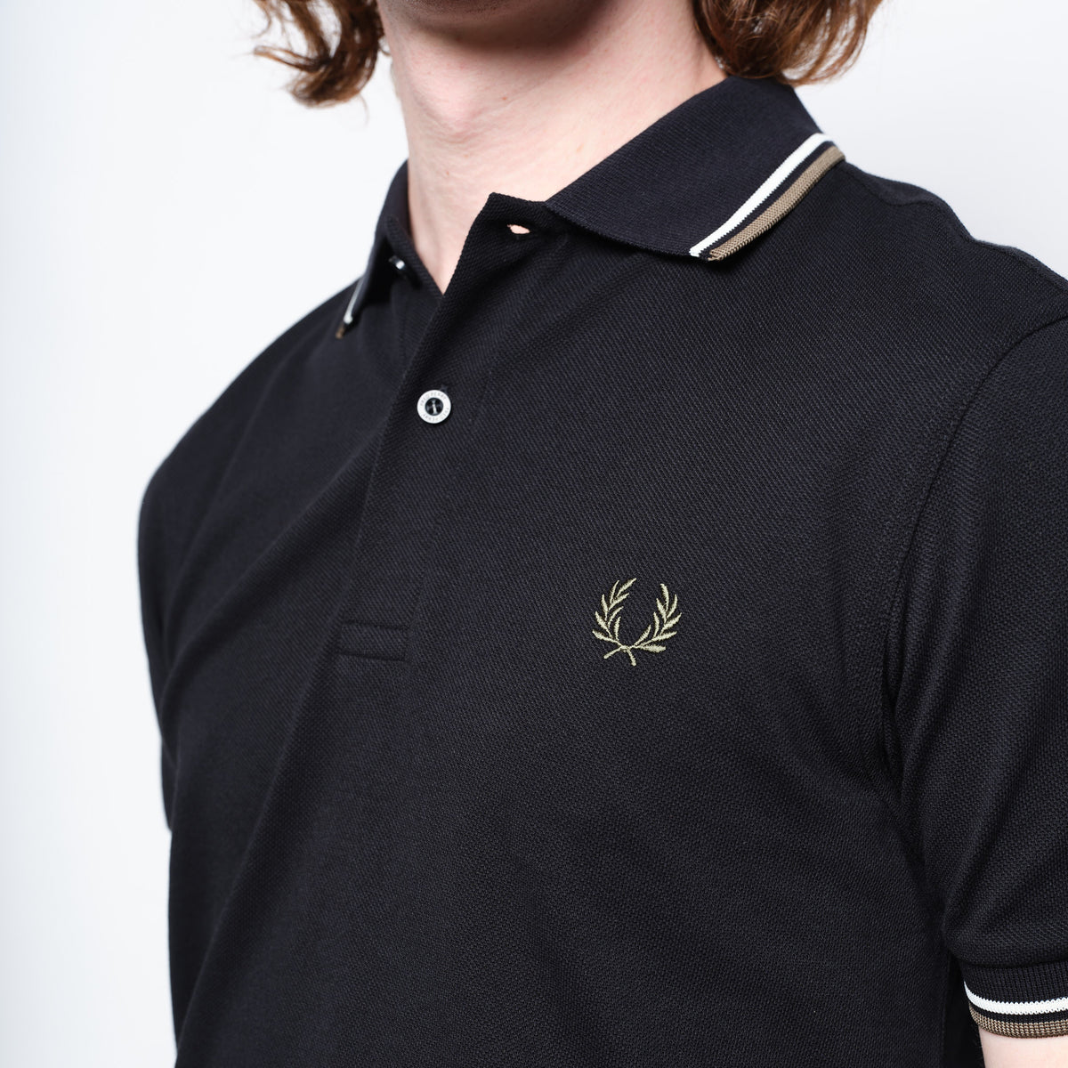 Fred Perry - Twin Tipped Polo Shirt Black