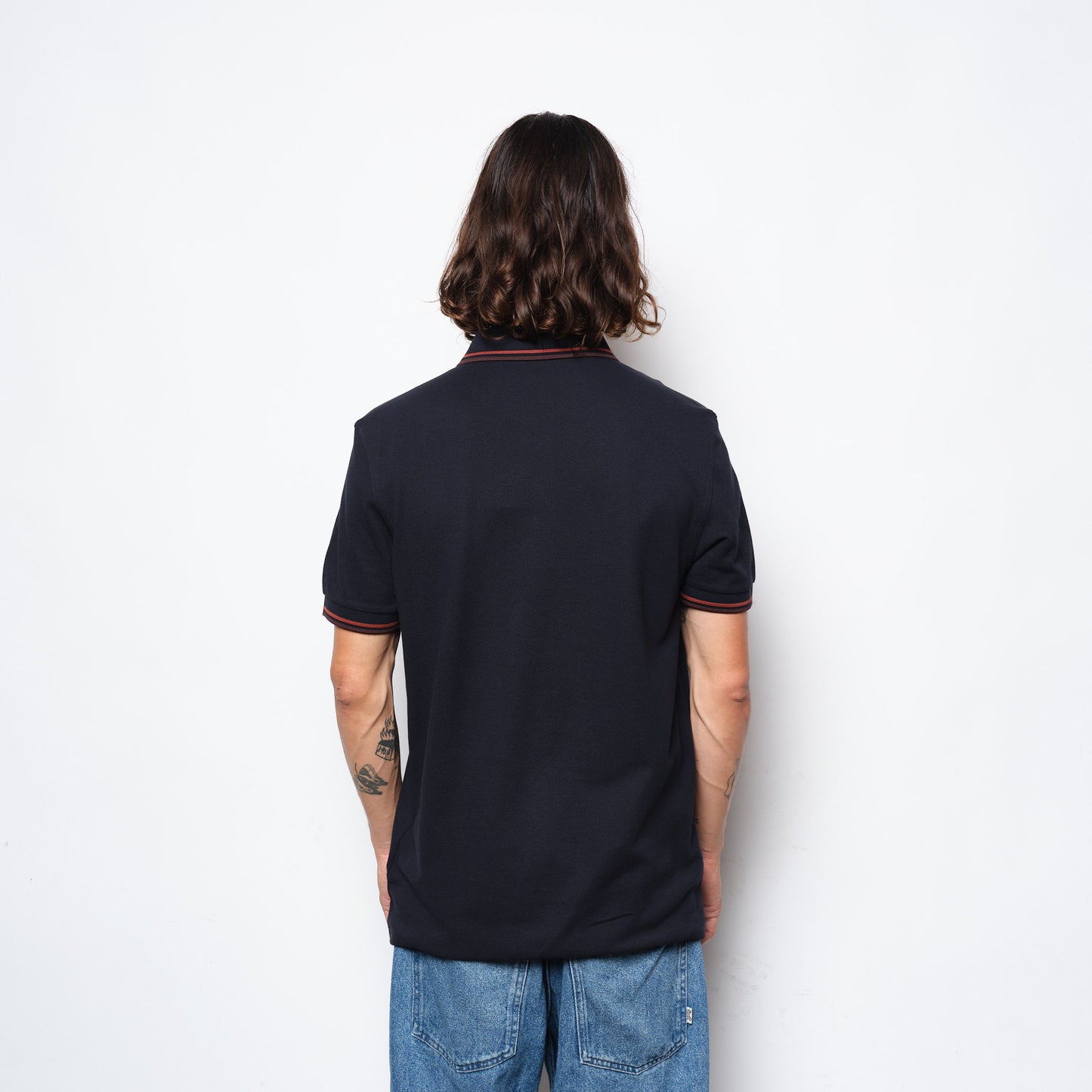 Fred Perry - Twin Tipped Polo Shirt Black/Ecru/Green