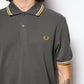 Fred Perry - Twin Tipped Polo Shirt Field Green/Ecru/Golden