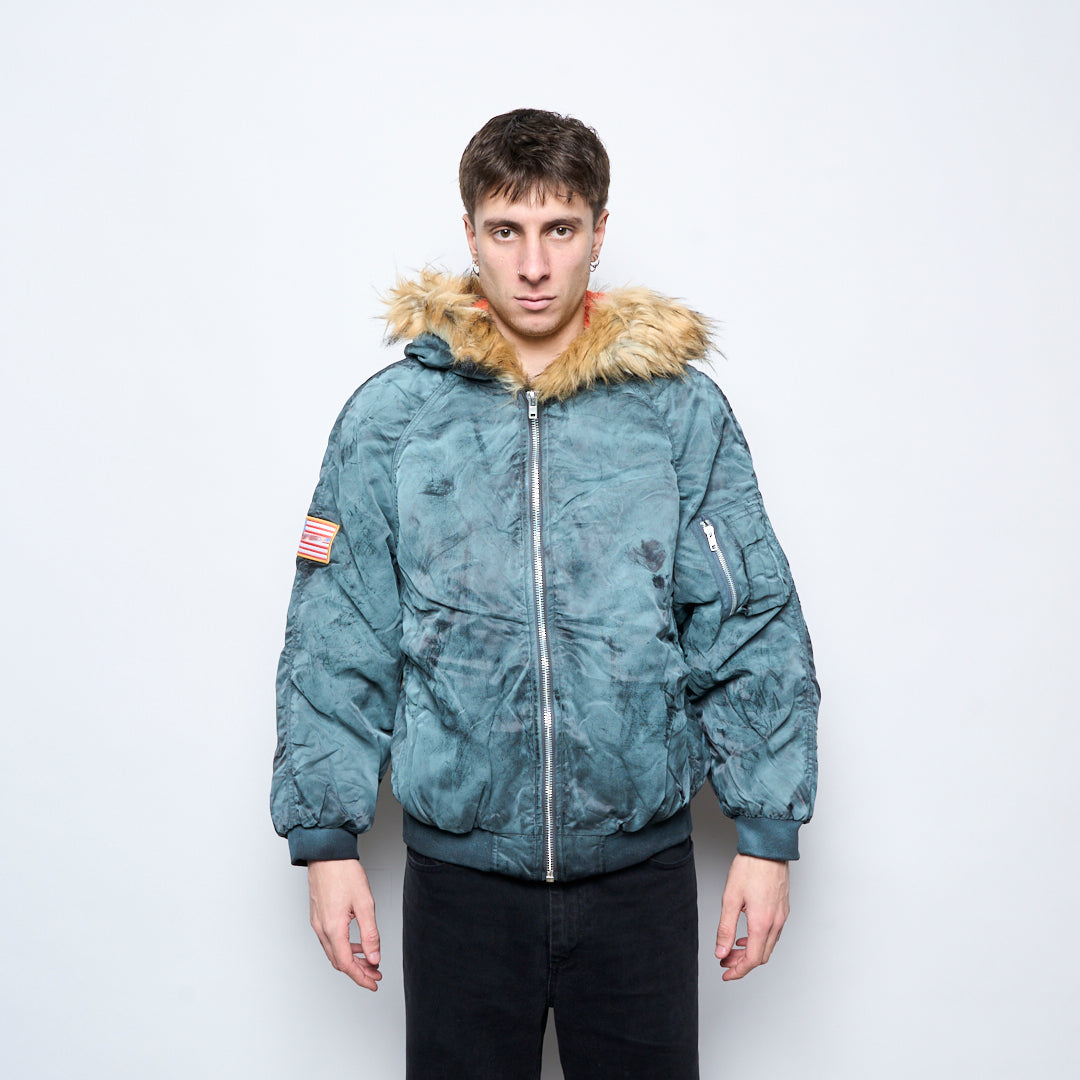 Fucking Awesome - Savie Hooded Bomber Jacket (Black)