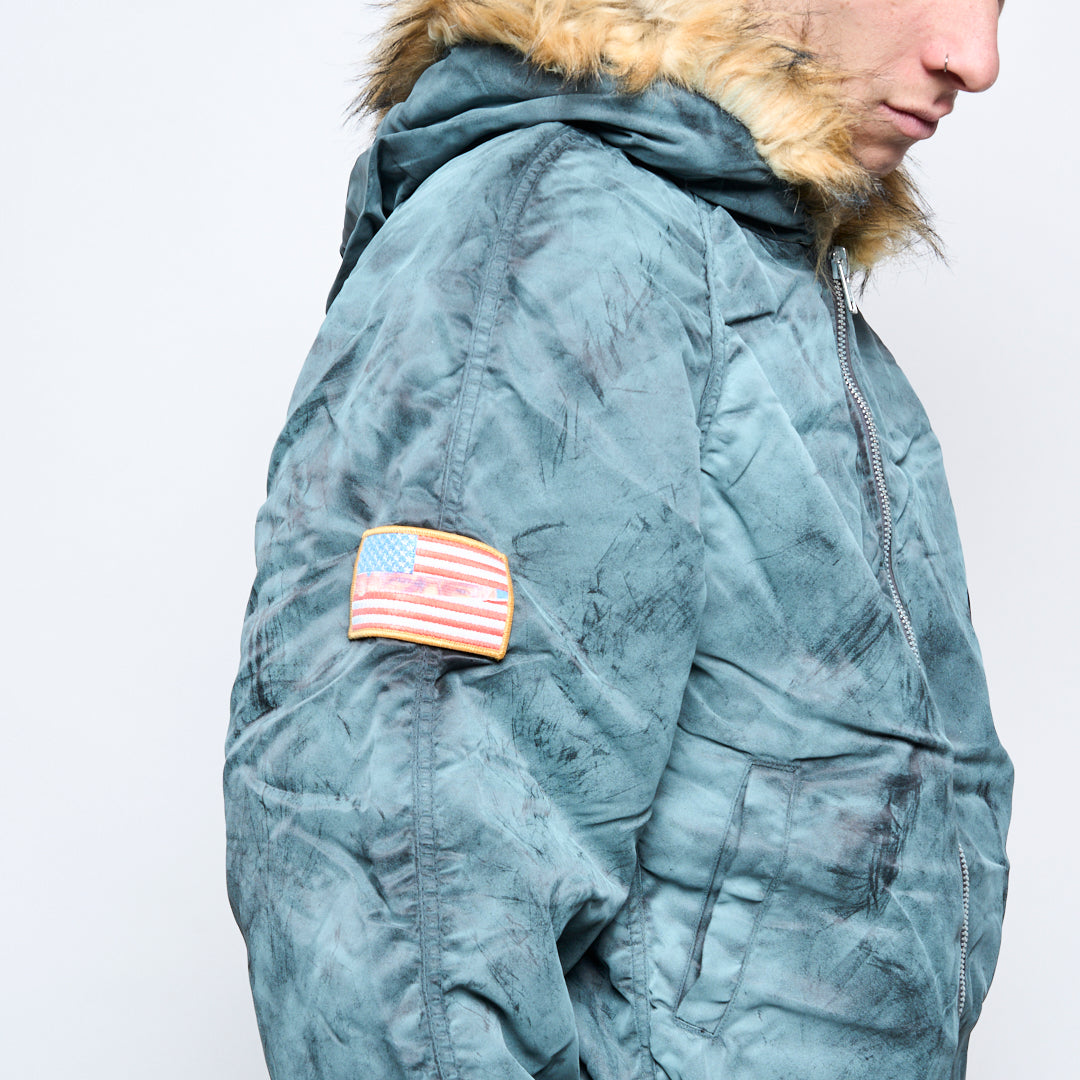 Fucking Awesome - Savie Hooded Bomber Jacket (Black)