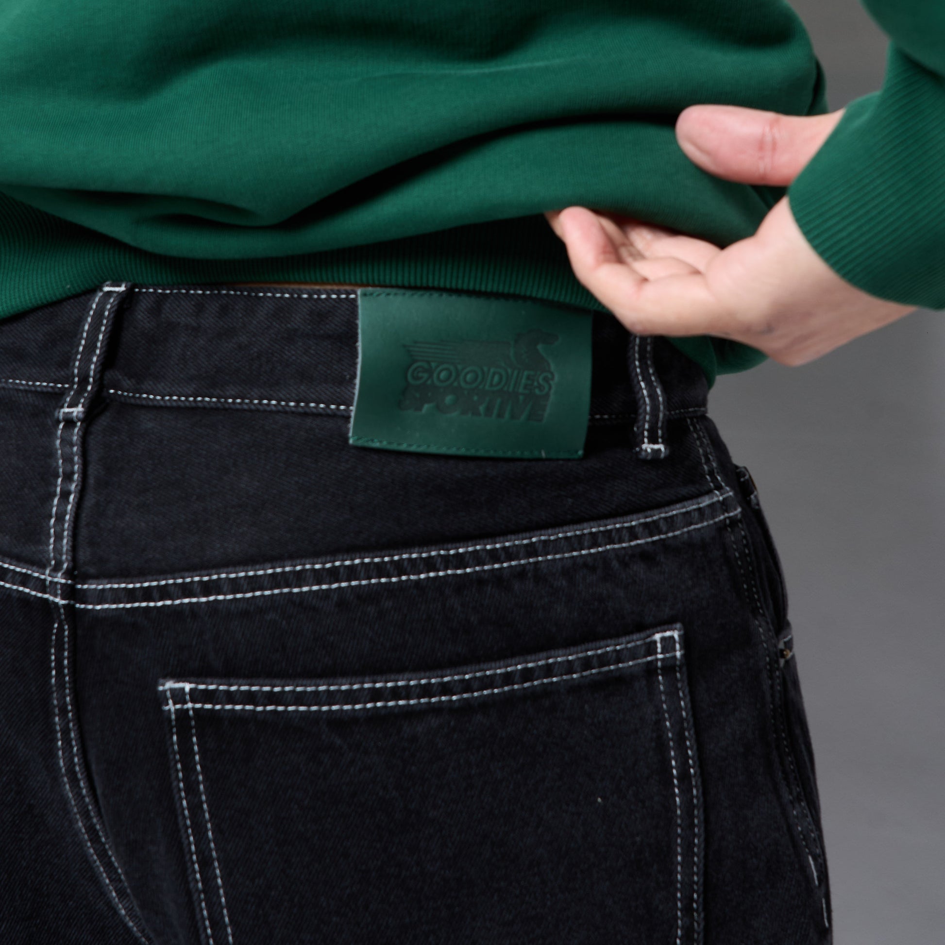 Goodies Sportive - Carbon Denim Pants (Black)