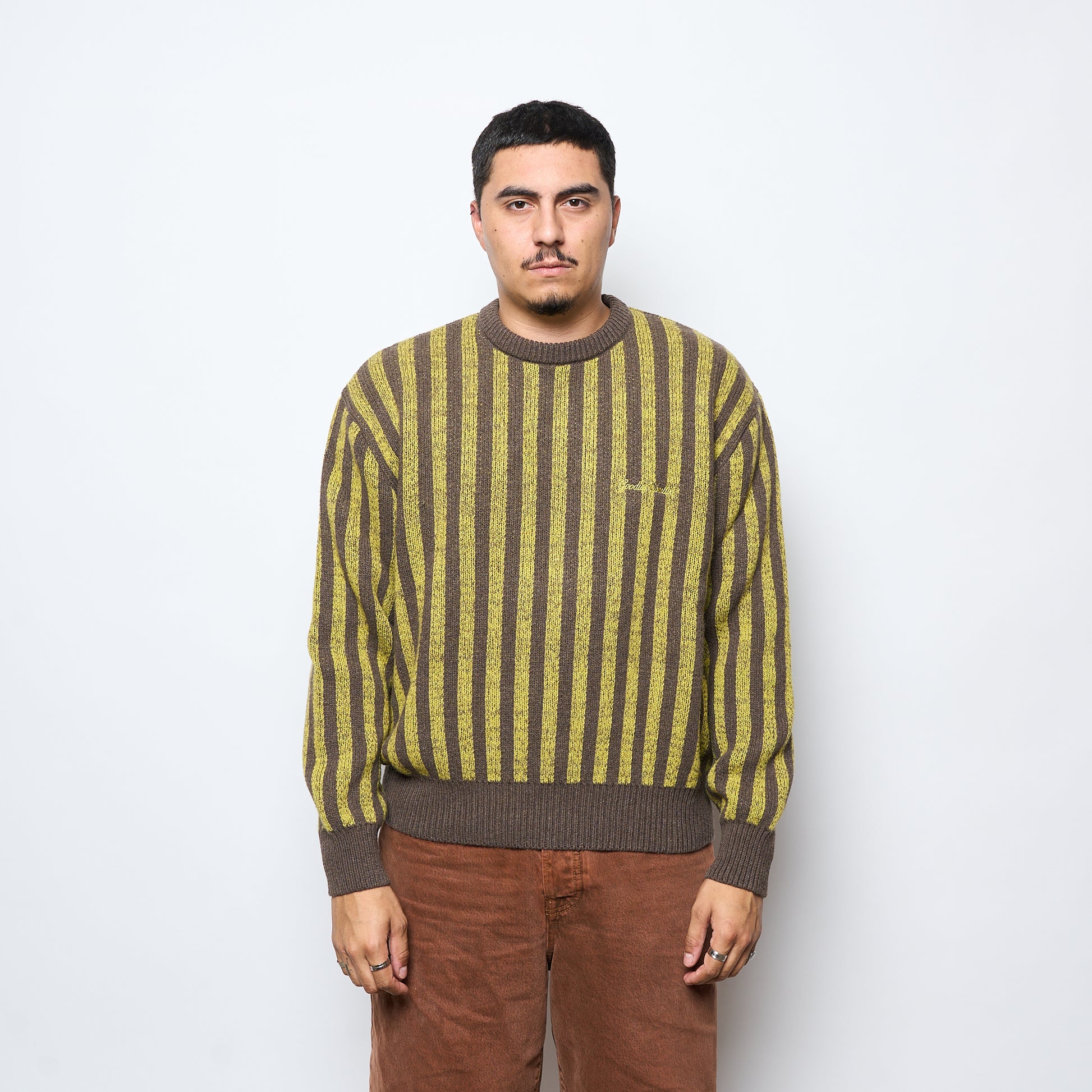 Goodies Sportive -Pre-Internet Knit Cashmere (Brown/Mustard)