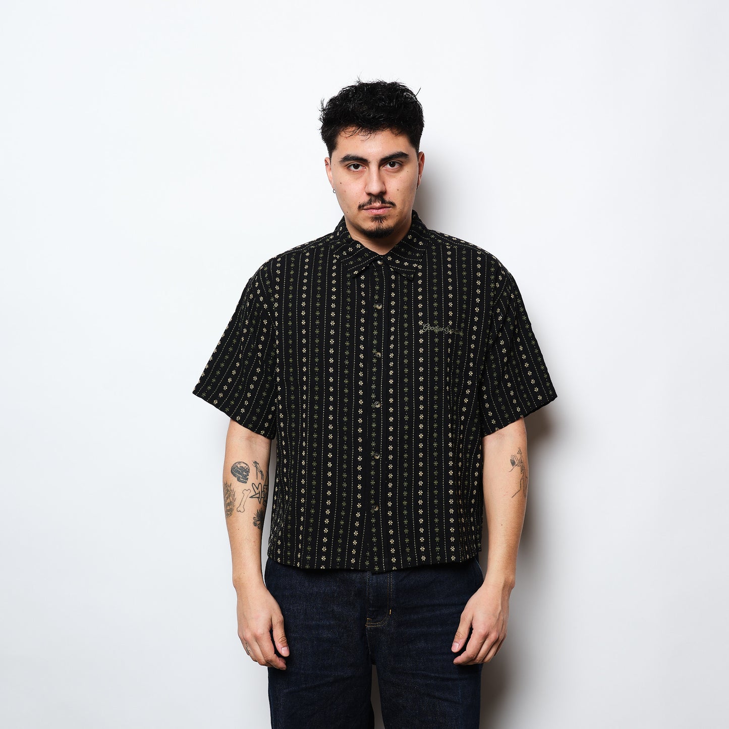 Goodies Sportive - Boxy Thyme Shirt (Black)