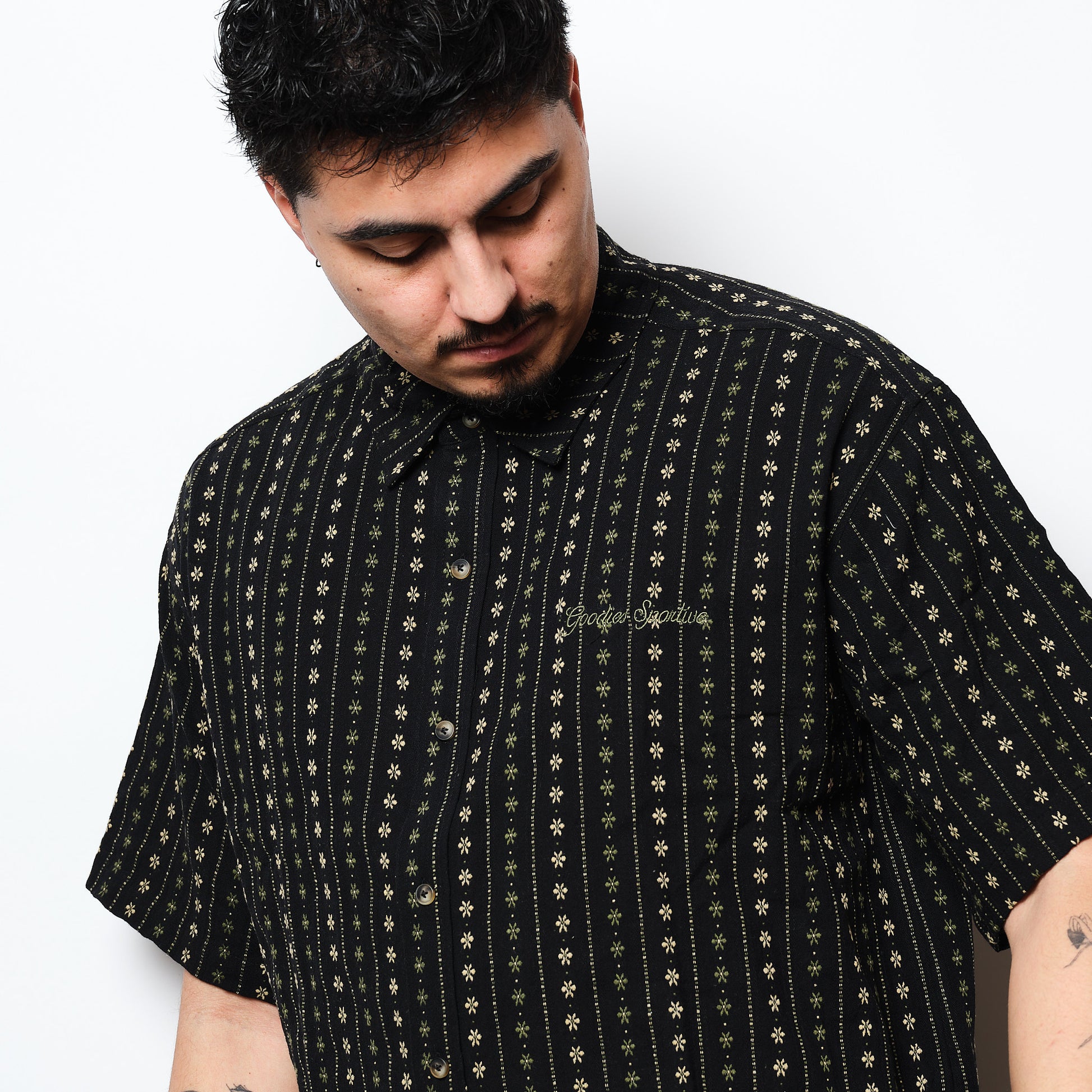 Goodies Sportive - Boxy Thyme Shirt (Black)