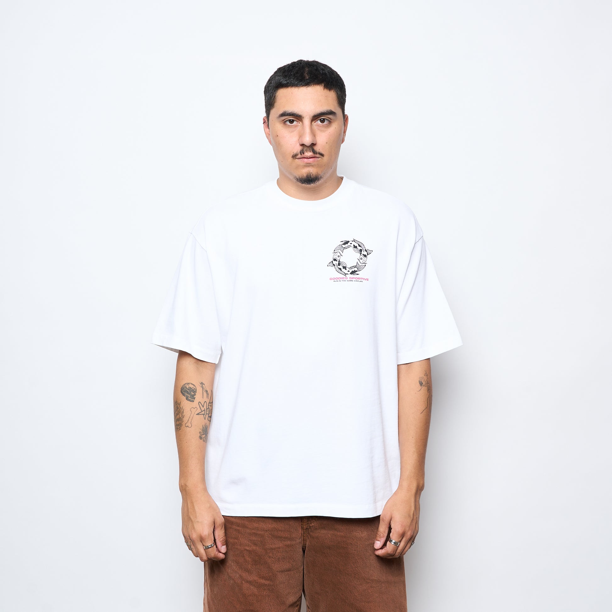 Goodies Sportive - Carp T-Shirt (White)