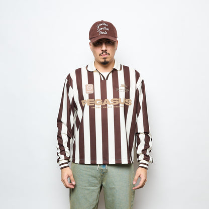 Goodies Sportive - Cocoa Vintage Football Tee (Brown)