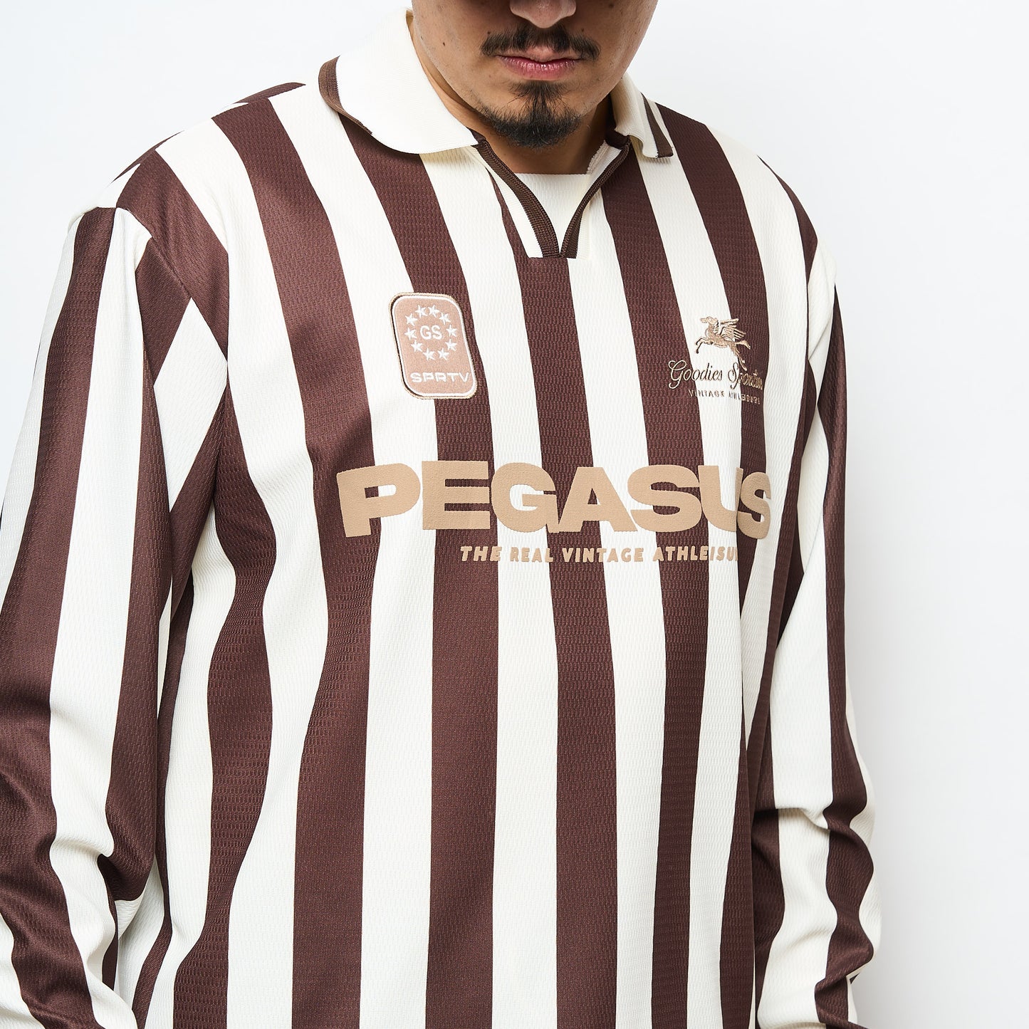 Goodies Sportive - Cocoa Vintage Football Tee (Brown)