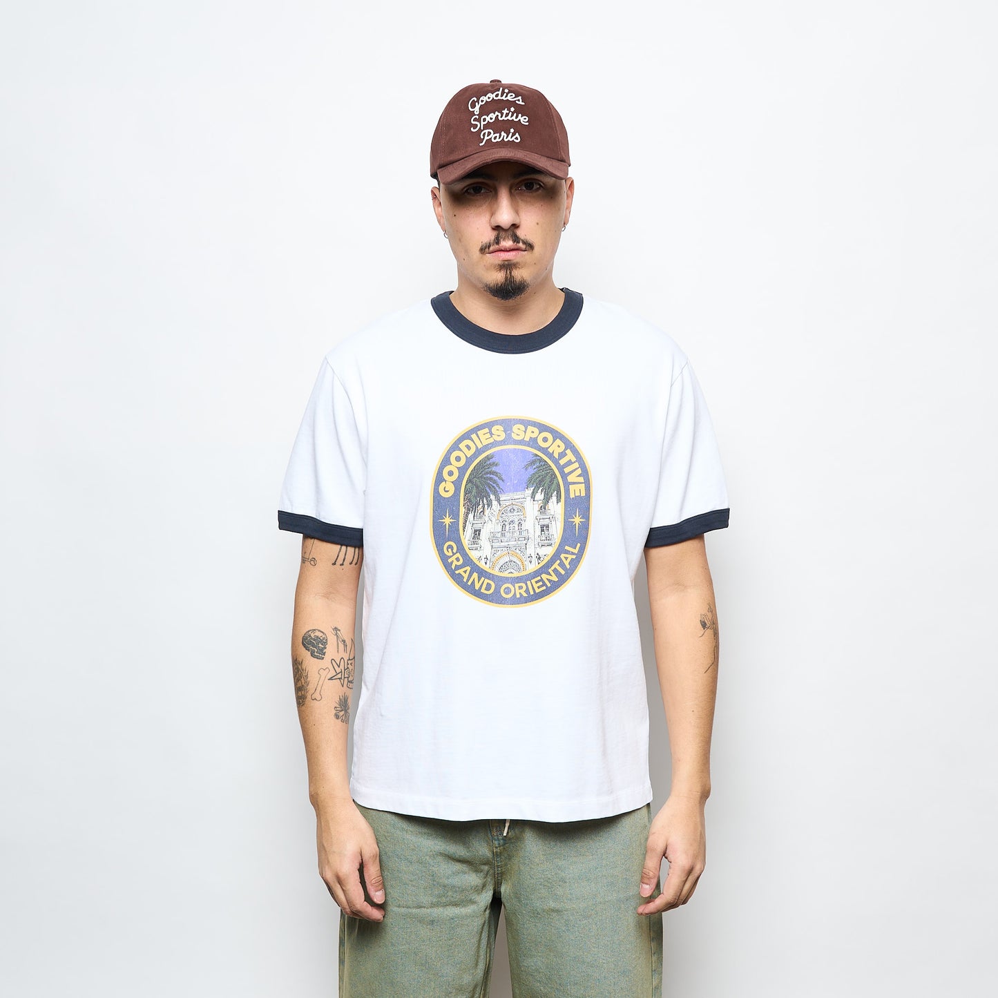 Goodies Sportive - Grand Oriental Ringer Tee (White)