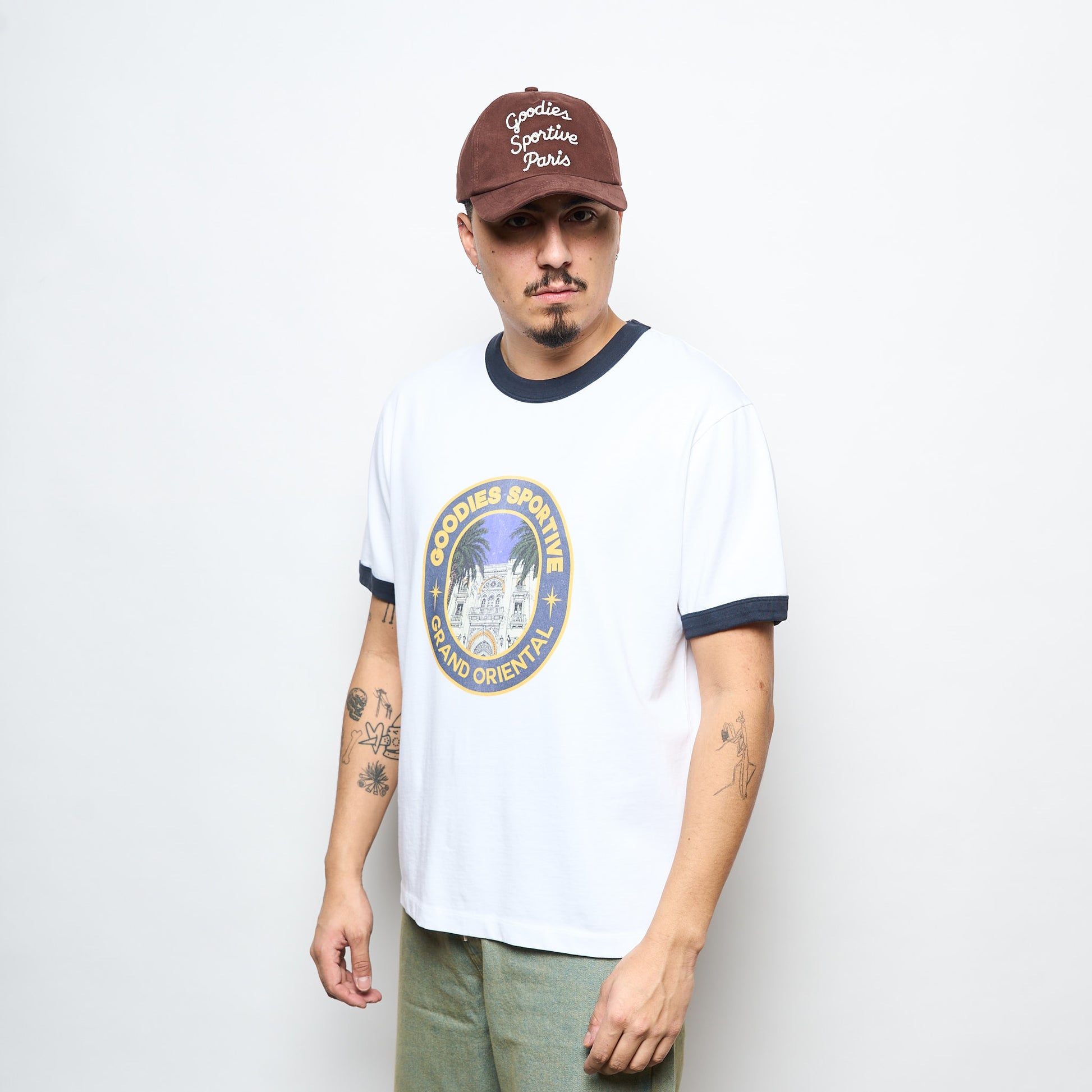 Goodies Sportive - Grand Oriental Ringer Tee (White)