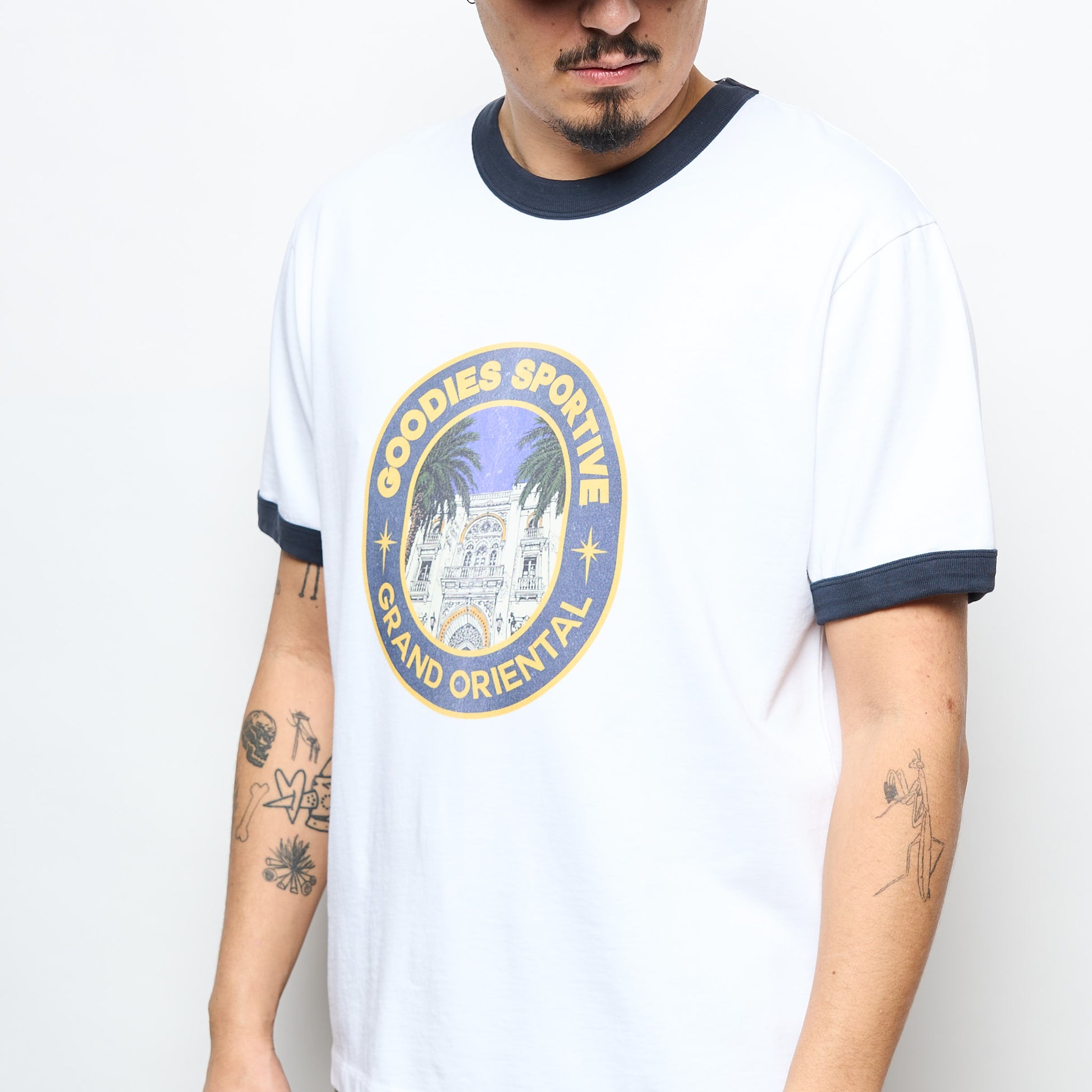 Goodies Sportive - Grand Oriental Ringer Tee (White)