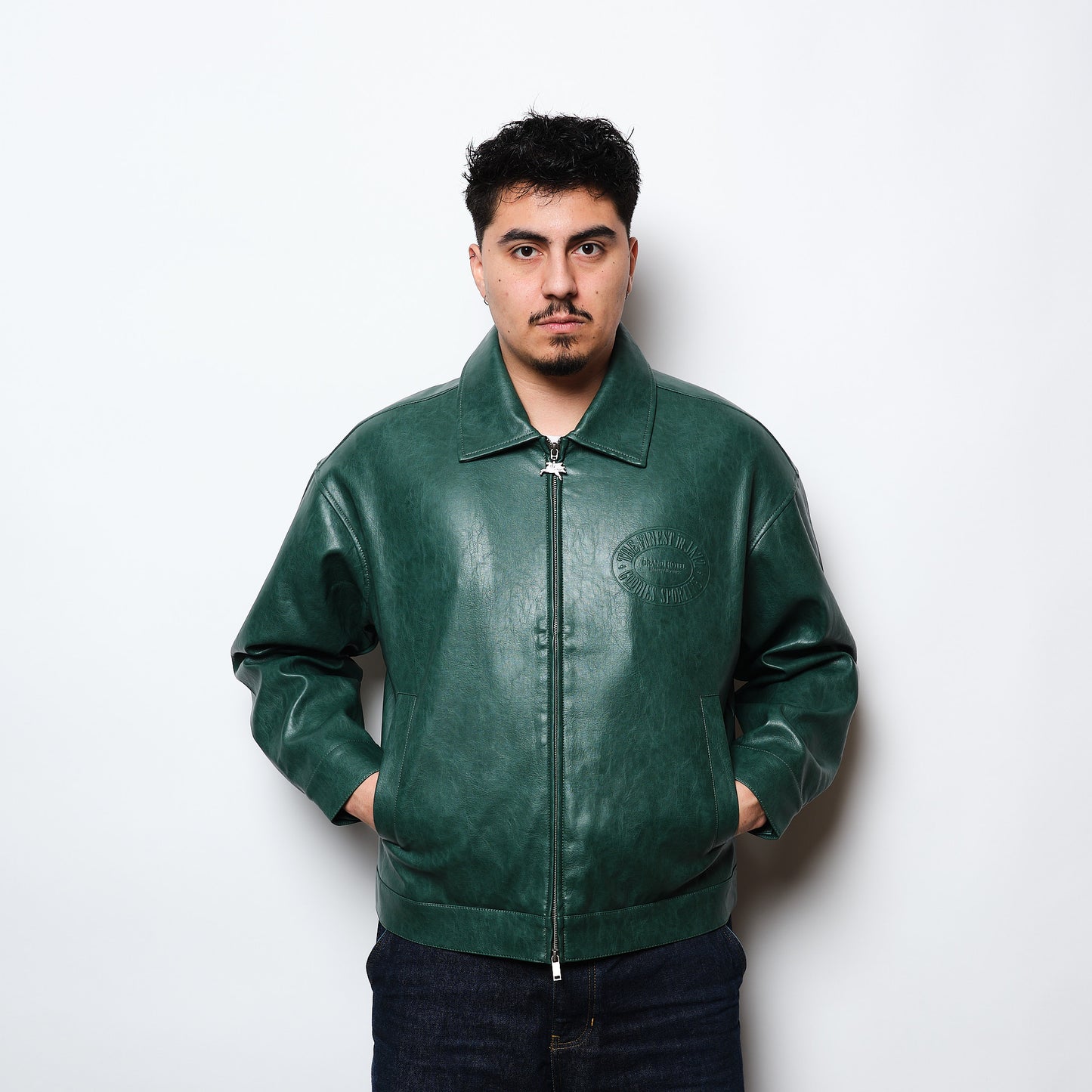 Goodies Sportive - Jasper Eco Leather Jacket (Green)
