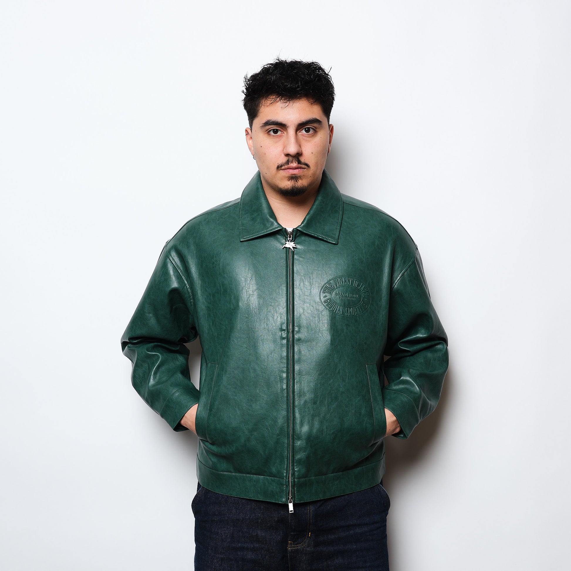 Goodies Sportive - Jasper Eco Leather Jacket (Green)