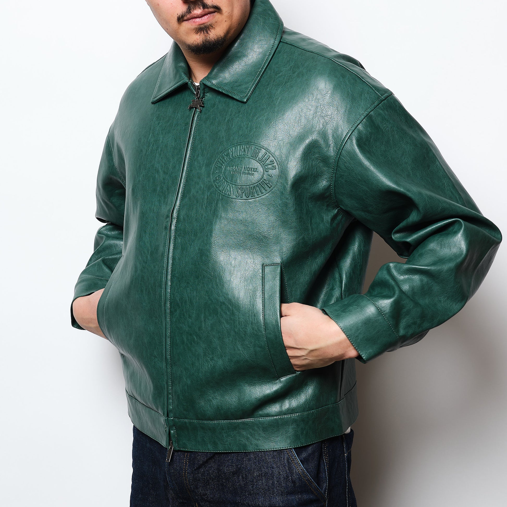 Goodies Sportive - Jasper Eco Leather Jacket (Green