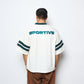 Goodies Sportive - Pegasus Boxy Sportswear Jersey T-Shirt (White/Green)
