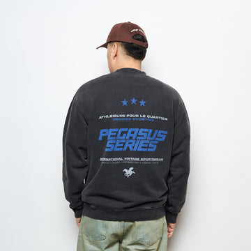 Goodies Sportive - Pegasus Series Fadeout Crewneck (Black)