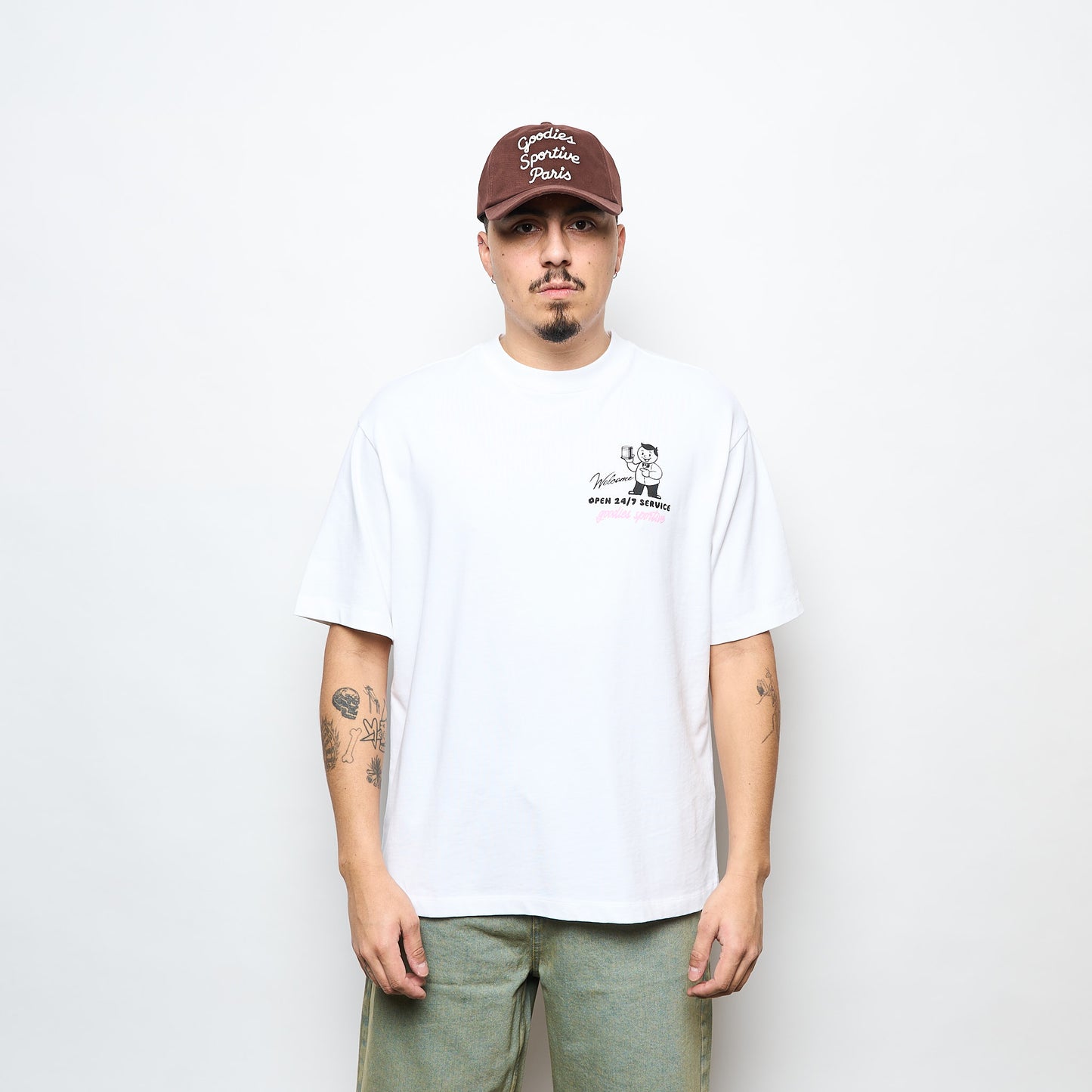 Goodies Sportive - Sand Store Tee (White)