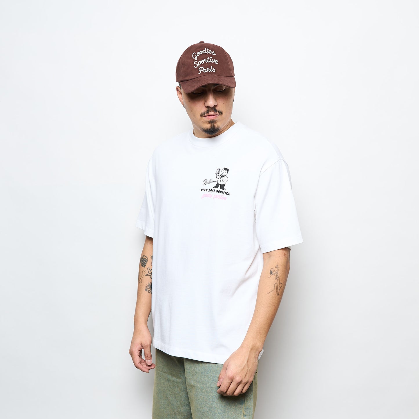 Goodies Sportive - Sand Store Tee (White)