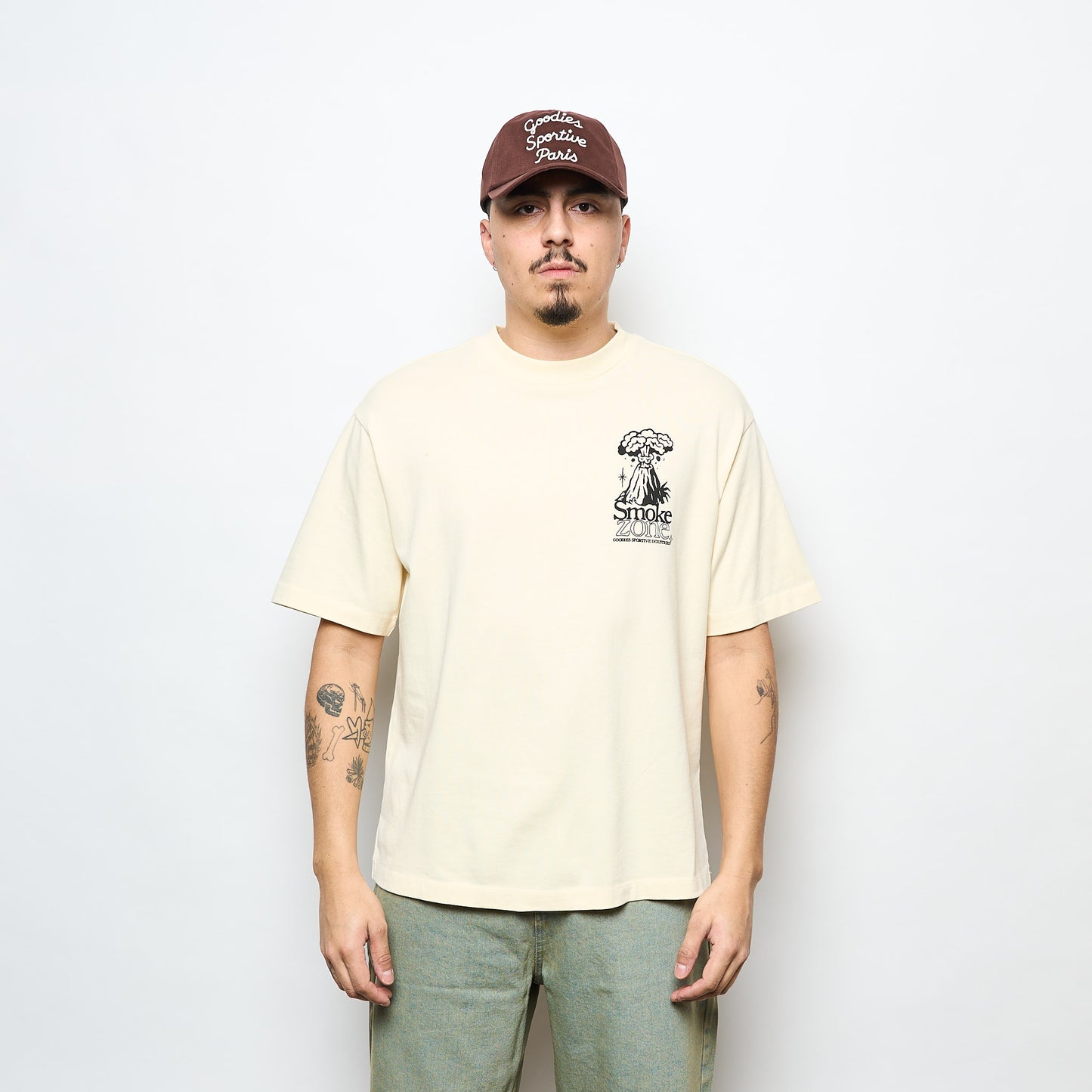 Goodies Sportive - Smoke Zone Tee (Butter)