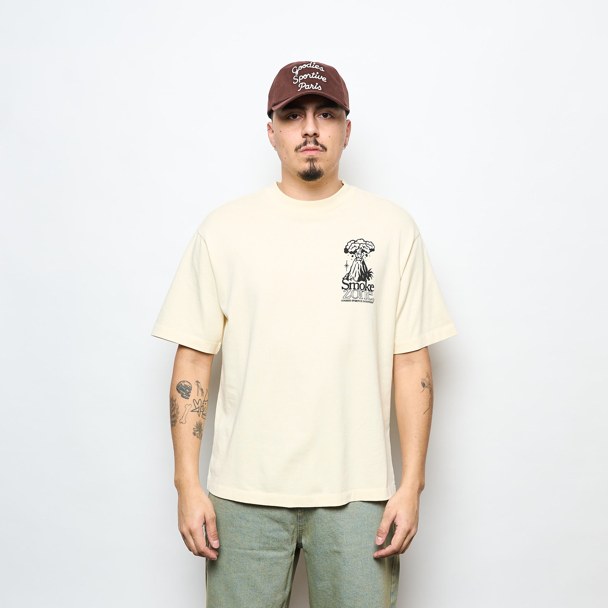 Goodies Sportive - Smoke Zone Tee (Butter)