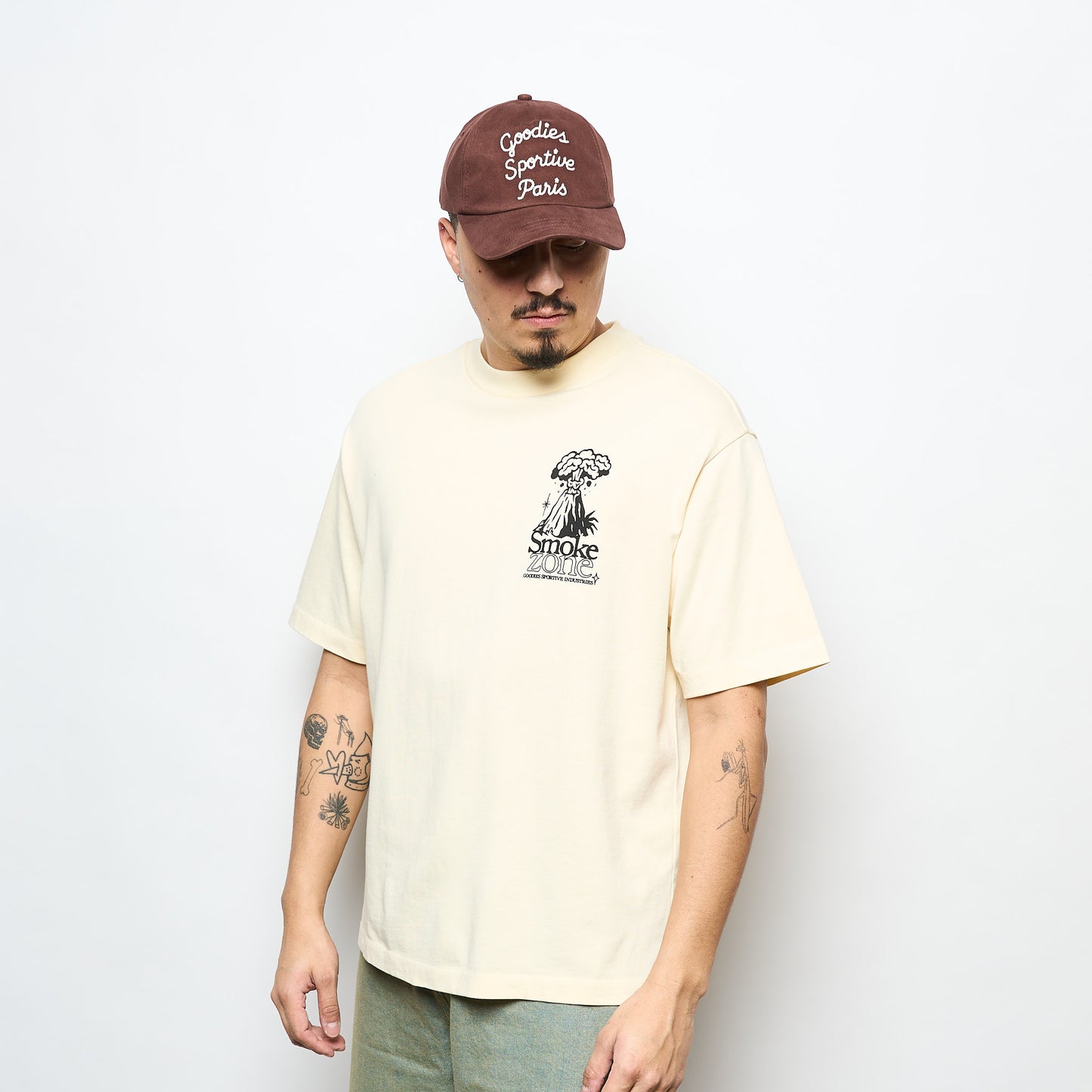 Goodies Sportive - Smoke Zone Tee (Butter)