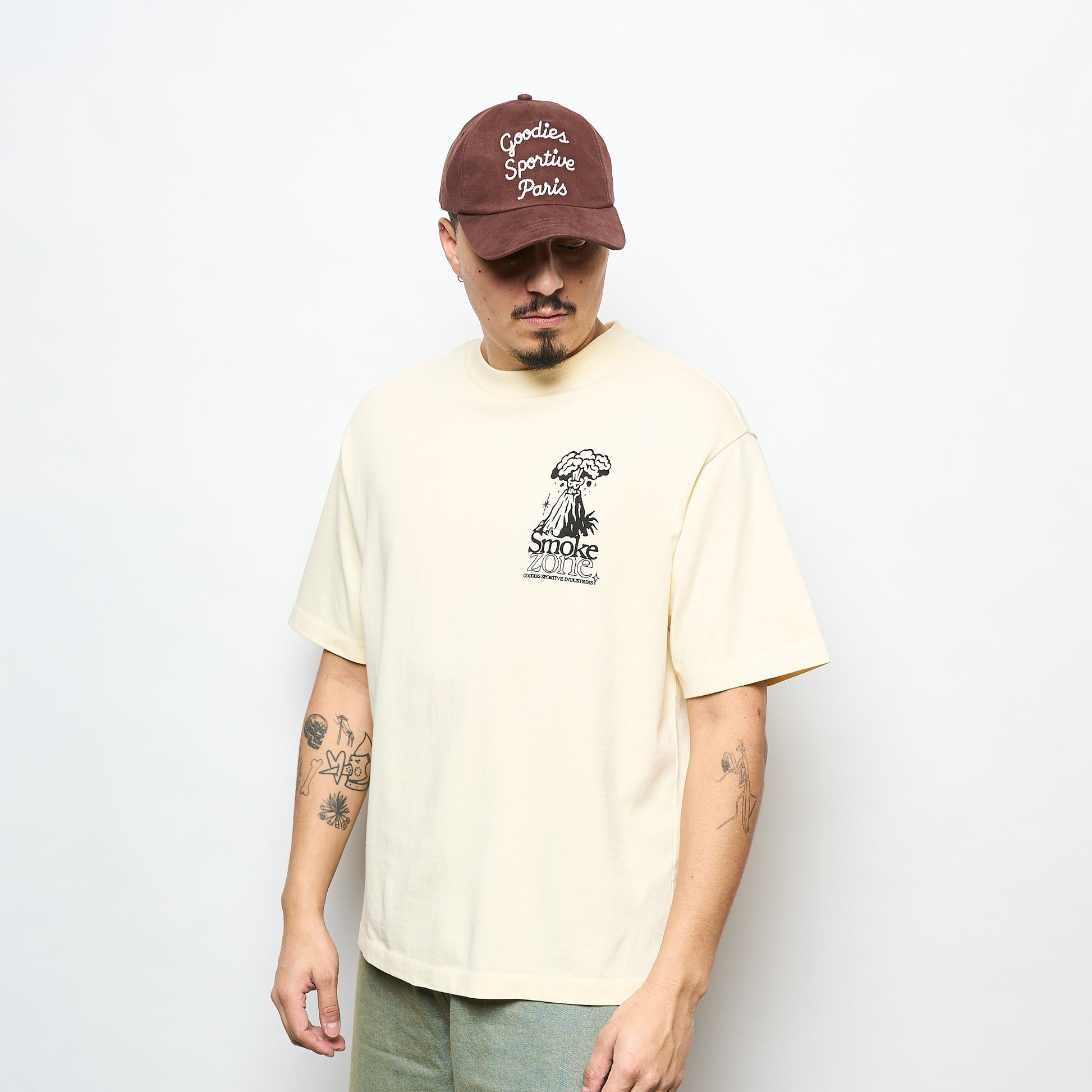 Goodies Sportive - Smoke Zone Tee (Butter)