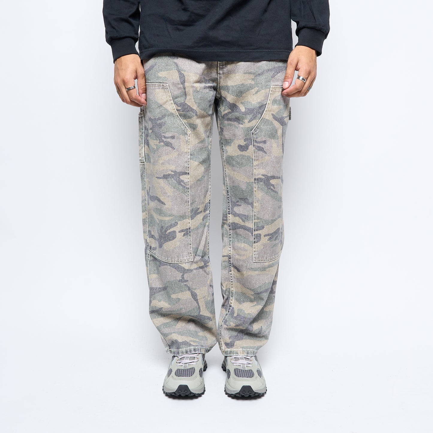 Goodies sportive - Washed Carpenter Pants Camo (Green Eyes)