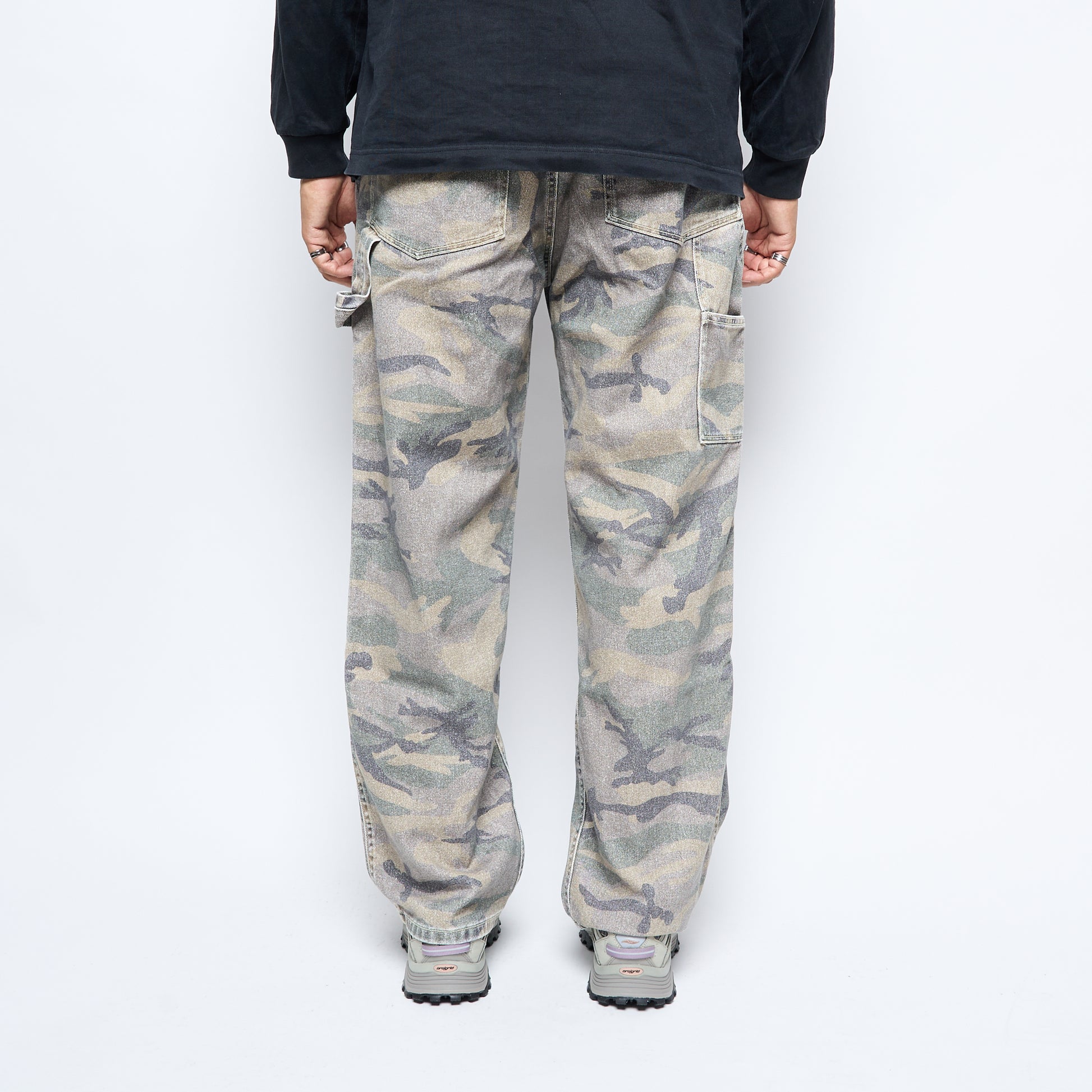 Goodies sportive - Washed Carpenter Pants Camo (Green Eyes)